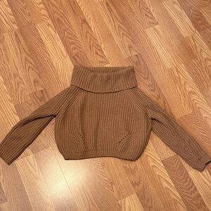 Elegant Tan Turtleneck Sweater